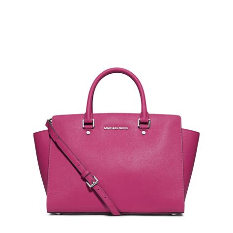 michael kors selma tasche rosa|michael kors selma saffiano.